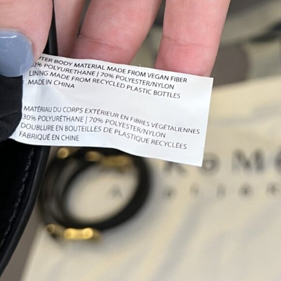 Unique Metal Handle Bucket, Black, Vegan Leather, Alkeme Atelier, "Water" NWOT - Picture 11 of 12